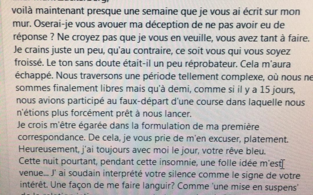 L’histoire de Marnie C. Hommage.0 à Adèle H.