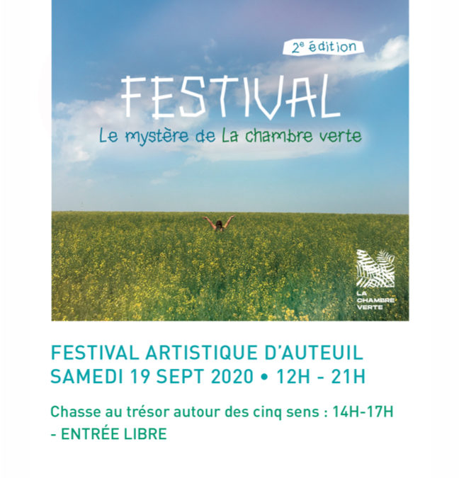 Festival la chambre verte – 2ème édition- samedi 19 septembre