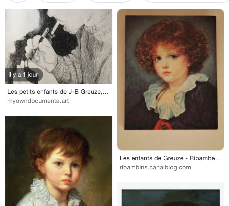 Les enfants de J-B Greuze, regardent…